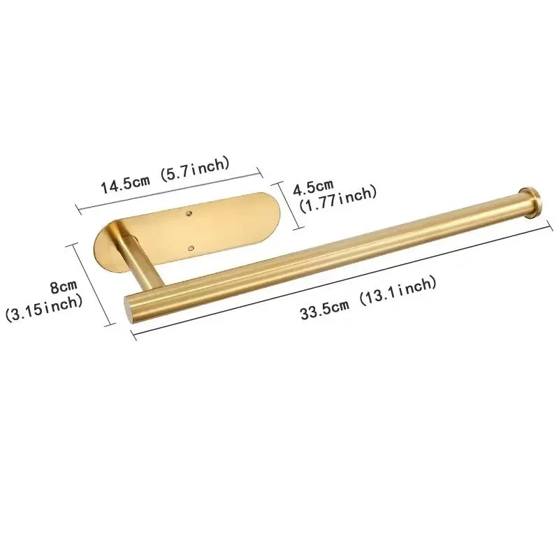 Porta-Rolo de Papel Toalha em Aço Inoxidável