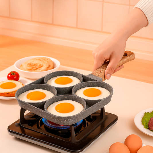 Frigideira Antiaderente com Quatro Seções Circulares